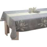 Le linge de jules - nappe anti - taches lotus ecru - carr�e 150 x 150 cm