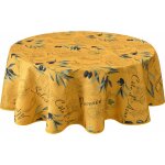 Le linge de jules - nappe anti - taches provence jaune - ronde 160 cm