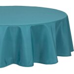 Atmosphera ? nappe ronde anti - taches 180 cm ? lavable ? design sobre et �l�gant ? pour repas en ext�rieur ...