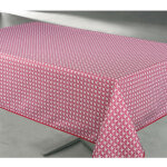 Nappe antitache imprime manon rectangulaire 145 x 240 cm - rouge