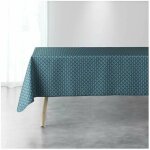 Nappe antitache rectangulaire - 150 x 240 cm - art déco bleu - bleu Nappe antitache rectangulaire - 150 x 240 cm - art déco bleu - bleu