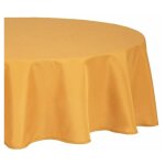 Nappe antitache ronde 'unie' 180cm ocre