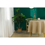 Nappe antitache unie beige ronde 160 cm Nappe antitache unie beige ronde 160 cm