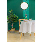 Nappe antitache unie blanche ronde 160 cm Nappe antitache unie blanche ronde 160 cm