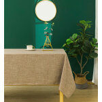 Nappe antitache unie taupe rectangulaire 145 x 240 cm