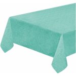Nappe de cuisine antitaches plastifi� bord�e couverture de table couleur unie pastel turquoise - 135x230 ...