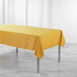 Nappe enduit 'newton' 140x250cm moutarde