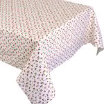 Nappe enduite cerises rectangulaire 150x300 cm