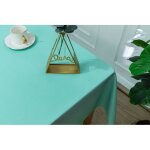 Nappe enduite avec traitement antitache menthe carr�e 180 x 180 cm