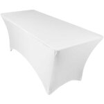 Nappe extensible pour table rectangulaire - - ivoire