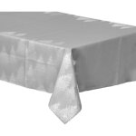Nappe grise imprim sapin argent 140 x 360 cm - feeric christmas
