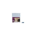 Nappe impermable antitache  carreaux vichy 140x140cm en vinyle et polyester bleu et blanc