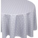 Linnea - nappe imprimée polyester paco géométrique ovale 180x240 cm Linnea - nappe imprimée polyester paco géométrique ovale 180x240 cm