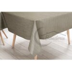 Nappe lima � en toile cibaire plastique plastifi�e hydrofuge en pvc unito beige fabriqu� en italie cm. ...