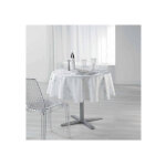 Nappe de nol ronde anti - tches - constellation - blanc - promo linge
