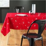Nappe de nol rectangle - tissu antitache / impermable ? sapin argent ? diffrentes tailles - rouge ...