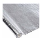 Nappe plastique effet peau de crocodile 1, 20x5m argent Nappe plastique effet peau de crocodile 1, 20x5m argent