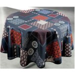 Nappe polyester ronde Ø160cm ambre gris sur cintre - access deco Nappe polyester ronde Ø160cm ambre gris sur cintre - access deco