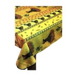 Nappe provençale rectangle anti - tâches, bouquet de blé jaune - 240 x 150 cm - jaune Nappe provençale rectangle anti - tâches, bouquet de blé jaune - 240 x 150 cm - jaune