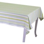 Vacchetti - nappe à rayures vertes teint en fil cm140x240 Vacchetti - nappe à rayures vertes teint en fil cm140x240