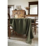 L'effet papillon - nappe rectangle 170 x 250 cm lin en lav soline thym kaki