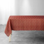 Homemaison ? nappe rectangulaire terracotta 145x240 cm ? 100% polyester ? antitache et infroissable ? ...