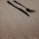 Nappe rectangulaire plastifie 100% coton naturel 150x250 cm