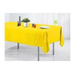 Mediawave store - nappe pour table en coton 150x200 en diffrentes couleurs couleur: jaune
