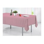 Mediawave store - nappe pour table en coton 150x200 en diffrentes couleurs couleur: rose