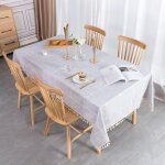 Nappe table a manger rectangulaire coton lin table cover cloth cotton tablecloth rectangle decoration ...