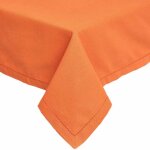 Homescapes nappe de table rectangulaire en coton unie terracotta - 178 x 300 cm