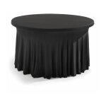 Oviala - nappe table ronde 6 - 8 personnes noir