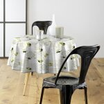 Nappe toile cir�e ronde  andalousie  160cm vert