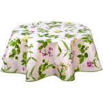 Cpm - nappe en toile cir�e ronde botanique