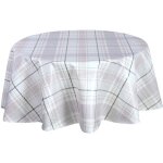 Cpm - nappe en toile cir�e ronde carreau