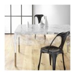 Nappe toile cir�e 'soleil' 140x240cm blanc