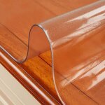 Yidomde nappe transparente rectangulaire en verre souple en pvc, protection de table de 1. 5mm, nappe ...