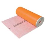 Natte ditra - drain 8 - dimensions : longueur: 12, 5 m / largeur: 1 m / hauteur : 8 mm