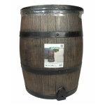 Nature - r�cup�rateur d'eau en forme de barrique en pe rotomoul� - 120 litres - inclus accessoires