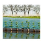 Nature ? toile de paillage paysag�re verte 90 g / m� ? polypropyl�ne tiss� haute densit� ? dimensions ...