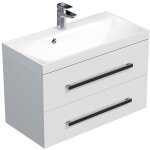 Naturel meuble de salle de bain avec lavabo naturel cube way 80x40 cm blanc brillant (cube280zbl) Naturel meuble de salle de bain avec lavabo naturel cube way 80x40 cm blanc brillant (cube280zbl)