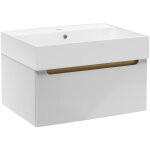 Naturel meuble de salle de bain avec lavabo naturel stilla 60x30x45 cm blanc (stillad06007u2)