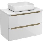 Naturel - meuble de salle de bain sous lavabo stilla 80x60x45 cm blanc (stillad08057dbi)