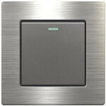 Nazalus - vente chaude - 3pcsinterrupteur bouton - poussoir sonnette porte tonalit� argent acier inoxydable ...