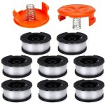 Nazalus - vente chaude - fil coupe pour coupes - bordures compatible avec black et decker af - 100, bobine ...