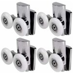 Nazalus - vente chaude - roulettes de porte de douche, 23 mm roues de porte de douche en haut ou en bas, ... Nazalus - vente chaude - roulettes de porte de douche, 23 mm roues de porte de douche en haut ou en bas, ...