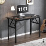 Need - bureau d'ordinateur informatique pliante 100x60cm table d'�tude / � d�ner pliable pour maison ...