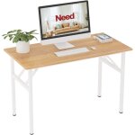 Need - bureau d'ordinateur informatique pliante 120x60cm table d'�tude / � d�ner pliable pour maison ...
