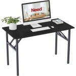Need - bureau d'ordinateur informatique pliante 120x60cm table d'�tude / � d�ner pliable pour maison ...