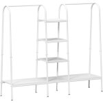 Need porte - v�tements armoire porte - manteau en m�tal avec support de rangement et tringle � suspendre ...